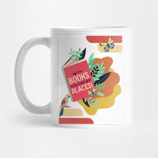 With books you can go places Mug